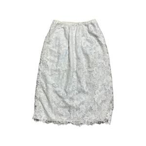 Vanity Fair Vintage Floral Lace Nylon Slip Skirt